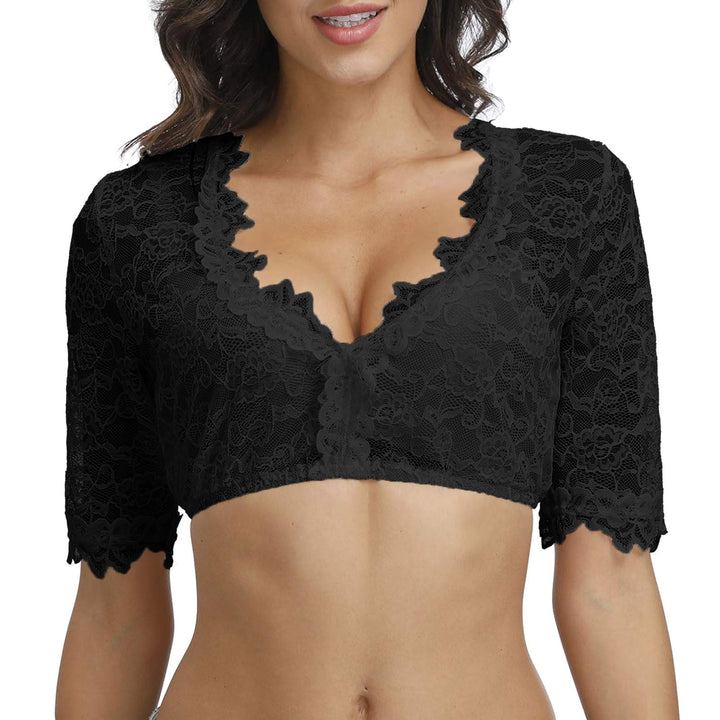 Geraldine - Elegante Oktoberfest-Dirndlbluse aus Spitze für Damen