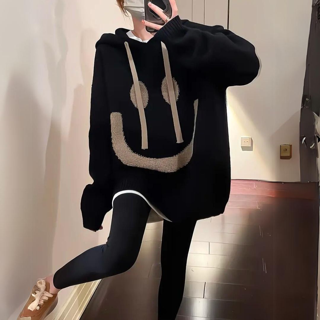 Lächeln – Warmer und weicher Hoodie