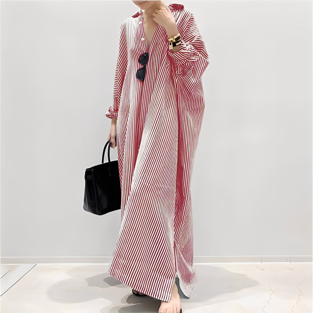 Davida - Lässiges Damen-Hemdkleid mit Streifen