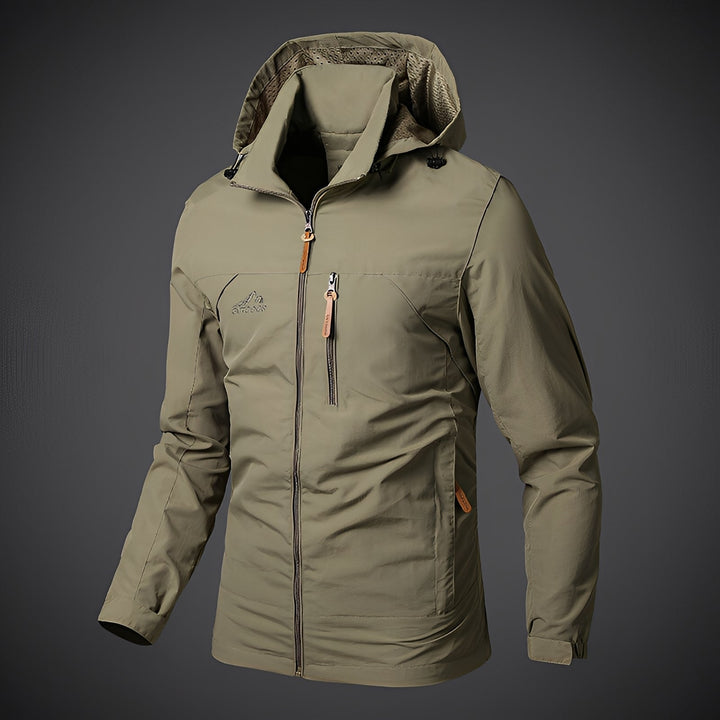 Dalton - Breite wasserdichte Herren-Kapuzenjacke