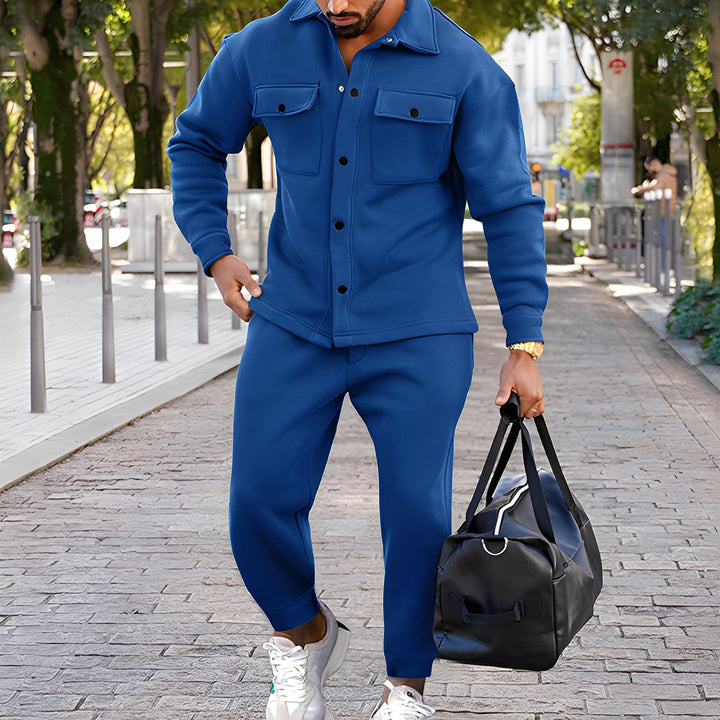 Kent - Modisches Slim-Fit-Set aus Shirt und Hose für Herren