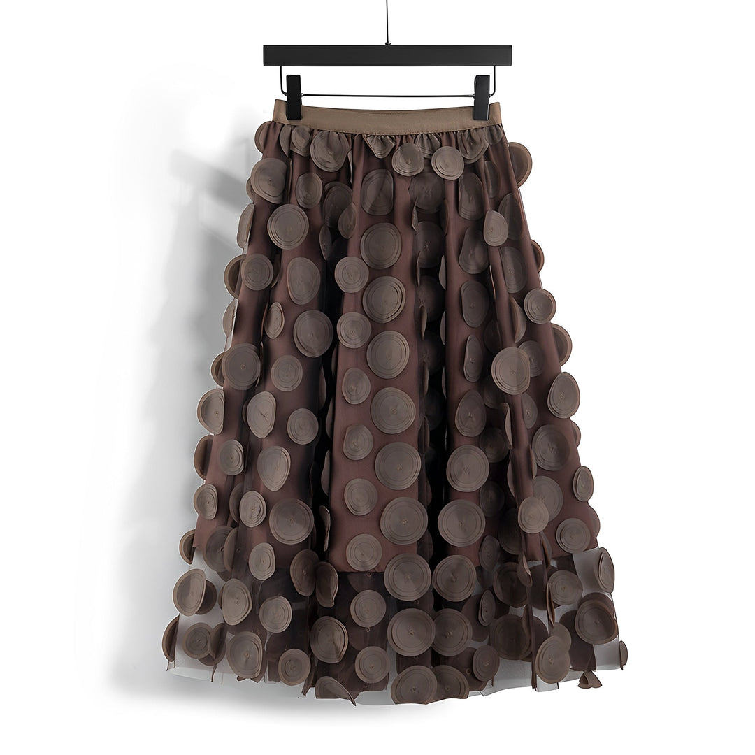 Haylee - Eleganter Midirock aus Mesh für Frauen
