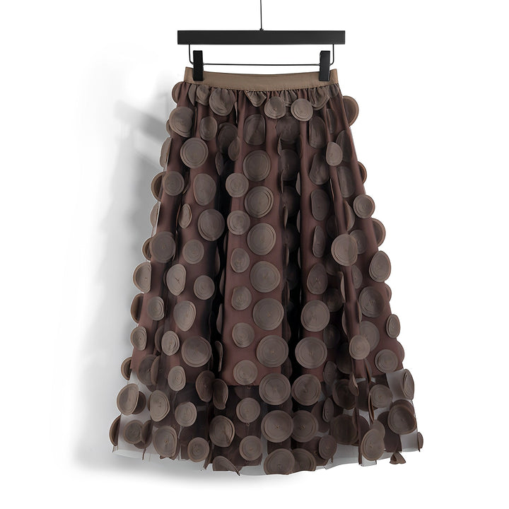 Haylee - Eleganter Midirock aus Mesh für Frauen