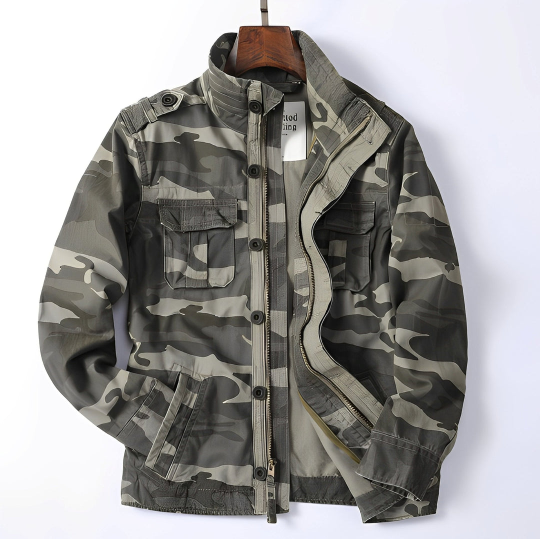 Trenton - Klassische Herrenjeansjacke mit Taschen