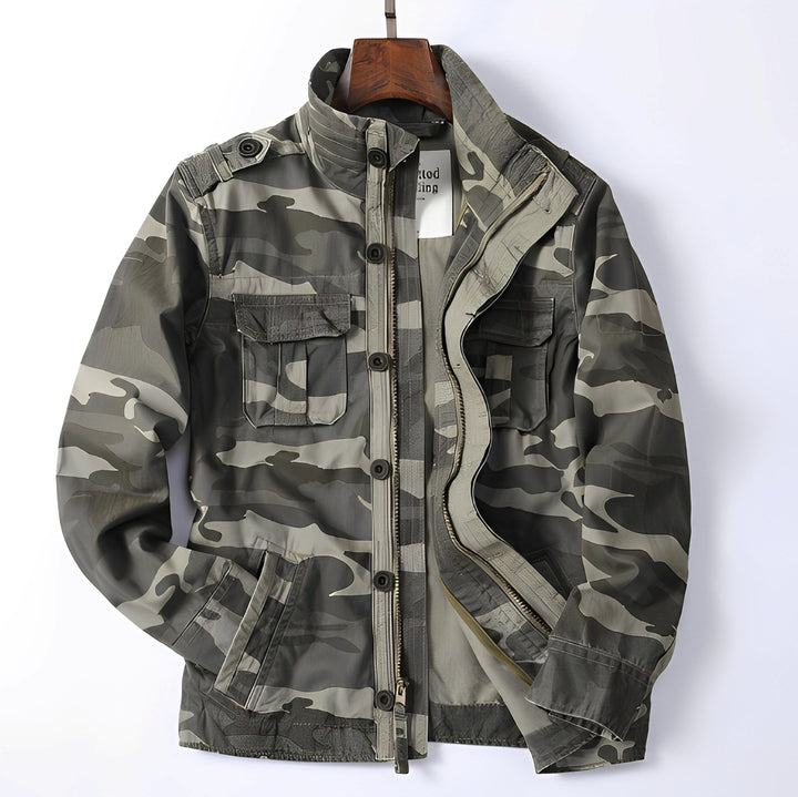 Trenton - Klassische Herrenjeansjacke mit Taschen