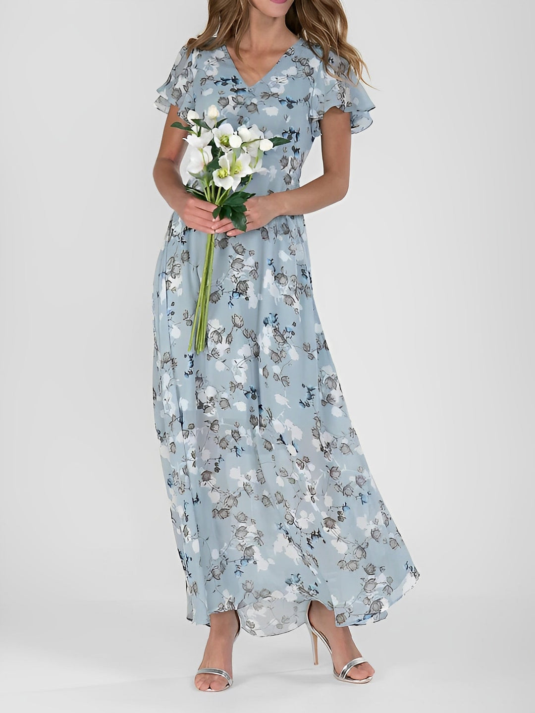 Giselle - Schickes Midikleid mit Blumenmuster für Damen