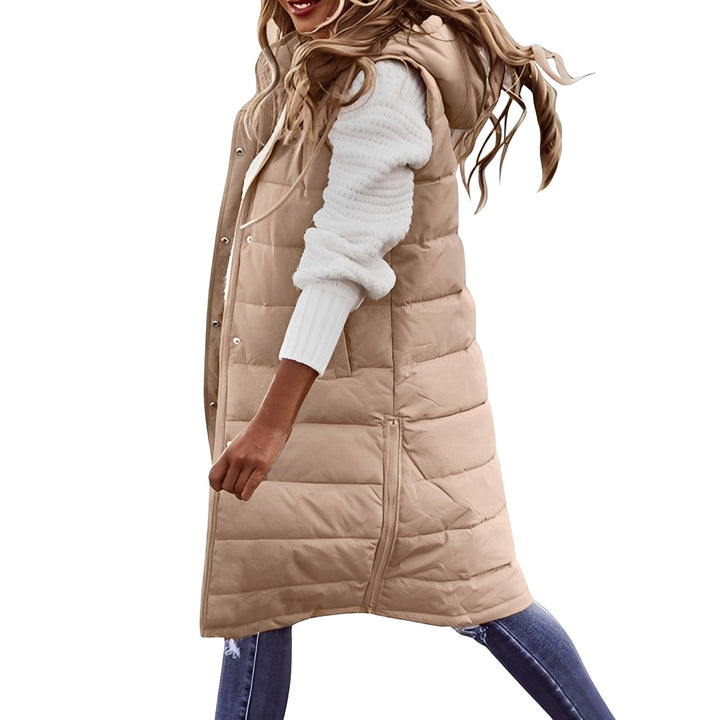Brenna - Elegante lange Damen-Daunenjacke