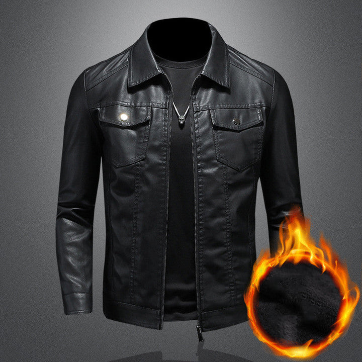 Nelson - Modische Biker-Lederjacke für Männer
