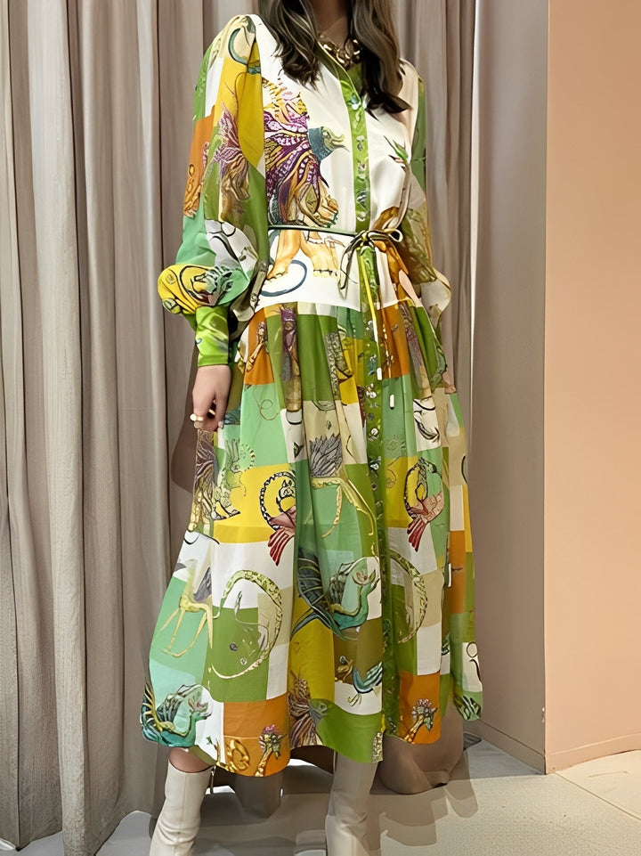 Gemma - Buntes langes Frauen-Maxikleid