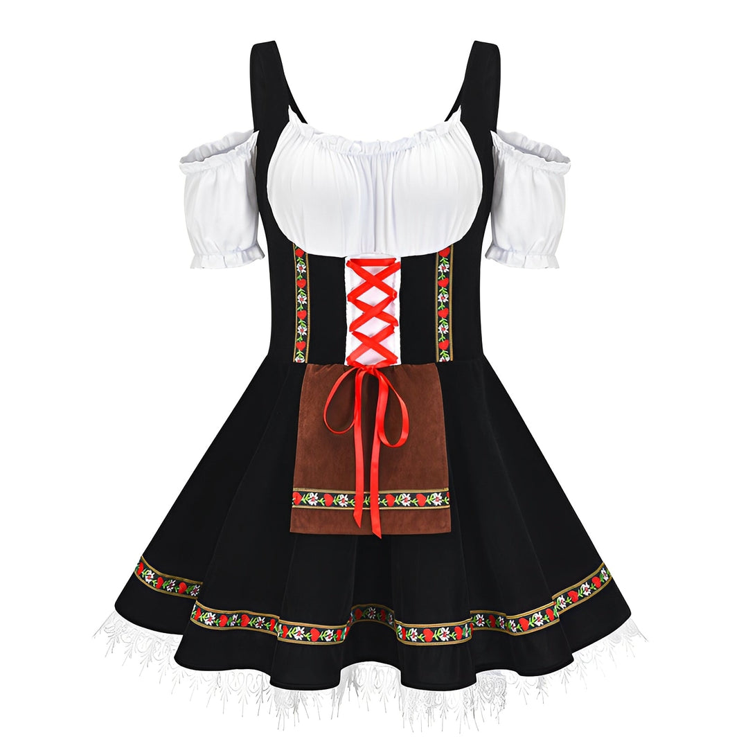 Adella - Schickes Oktoberfest-Dirndl kurzes Kleid für Damen