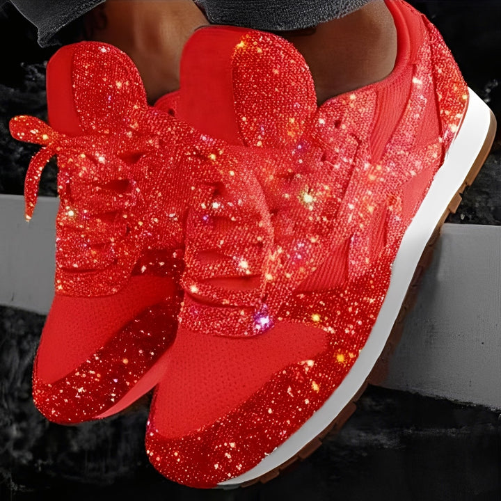 Kaycee - Funkelnde, entspannte Muffin-Sneaker für Frauen