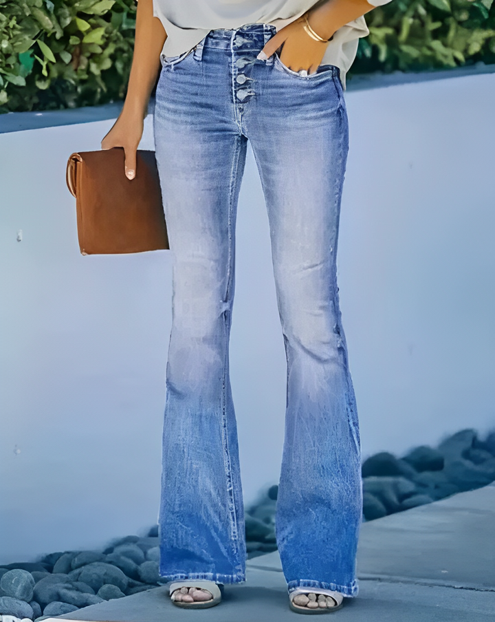 Glenna - Damen Sommerhose mit Blumenmuster