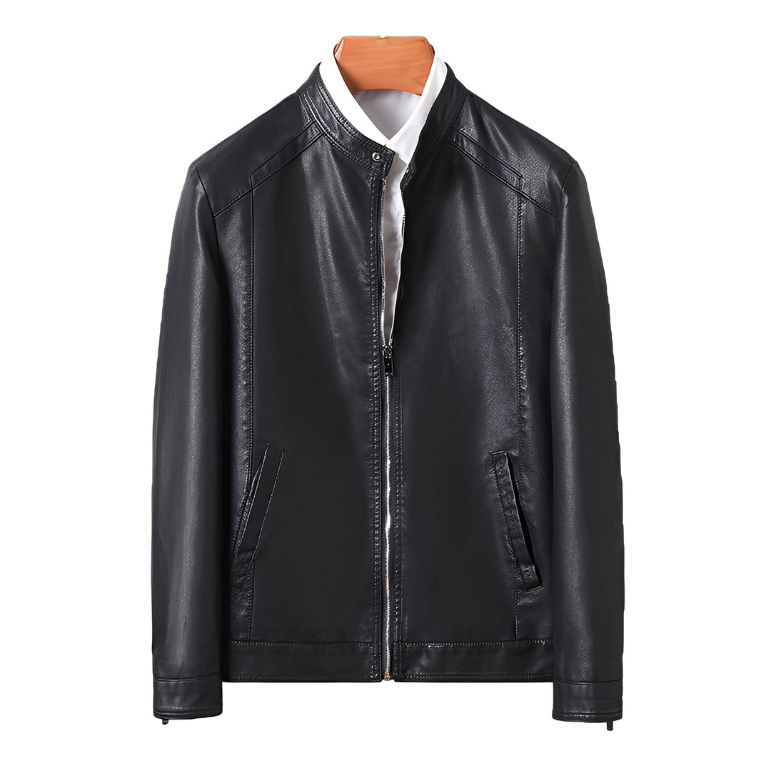 Theodore - Robuste, eng anliegende Herrenlederjacke
