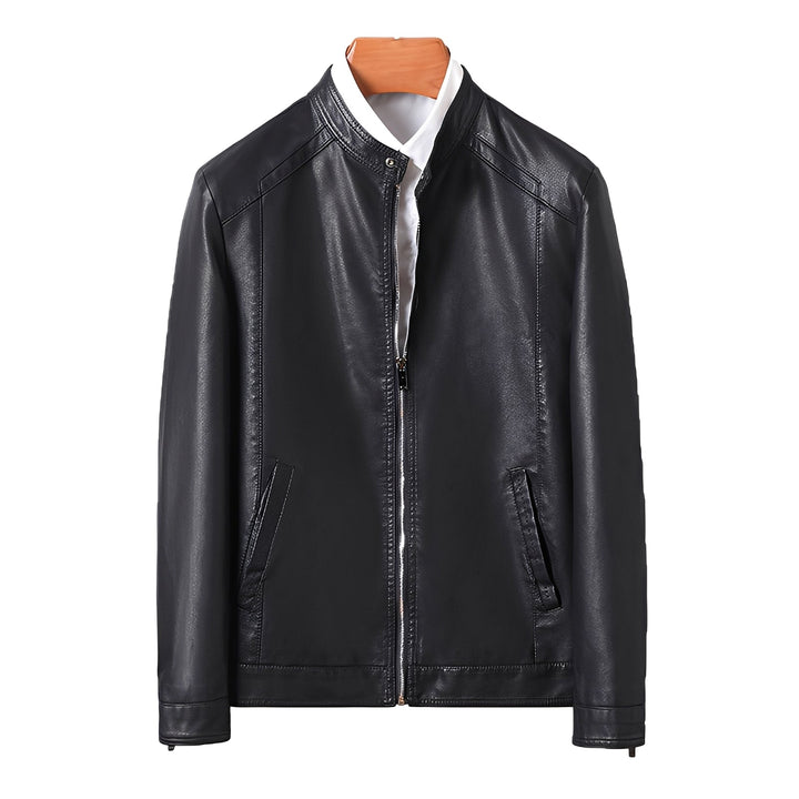 Theodore - Robuste, eng anliegende Herrenlederjacke