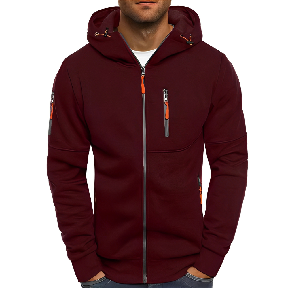 Miller - Bequeme Herren-Kapuzenjacke mit Reißverschluss