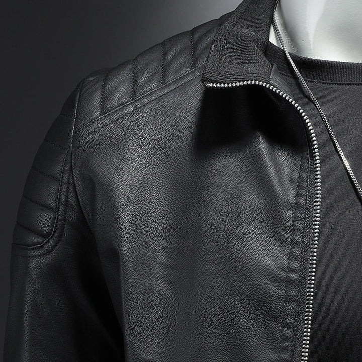 Wendell - Elegante, schmal geschnittene Herren-Lederjacke