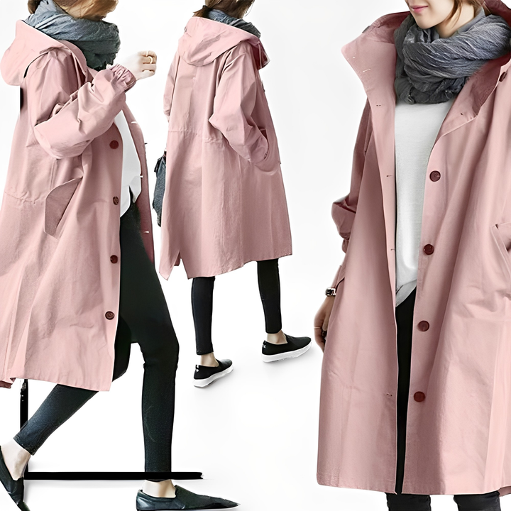 Giselle - Frauen-Regenjacke mit Kapuze, wasserfest