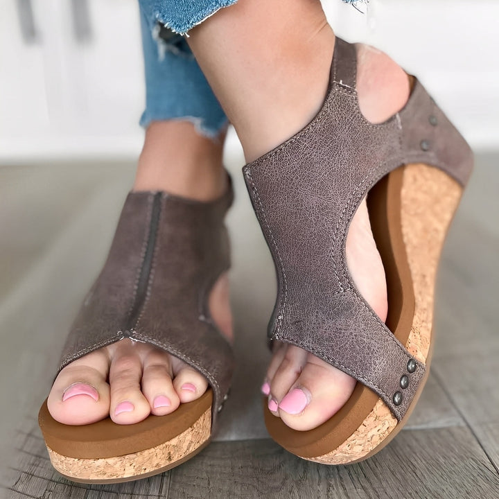 Averie - Trendige Damensandalen mit hoher Sohle