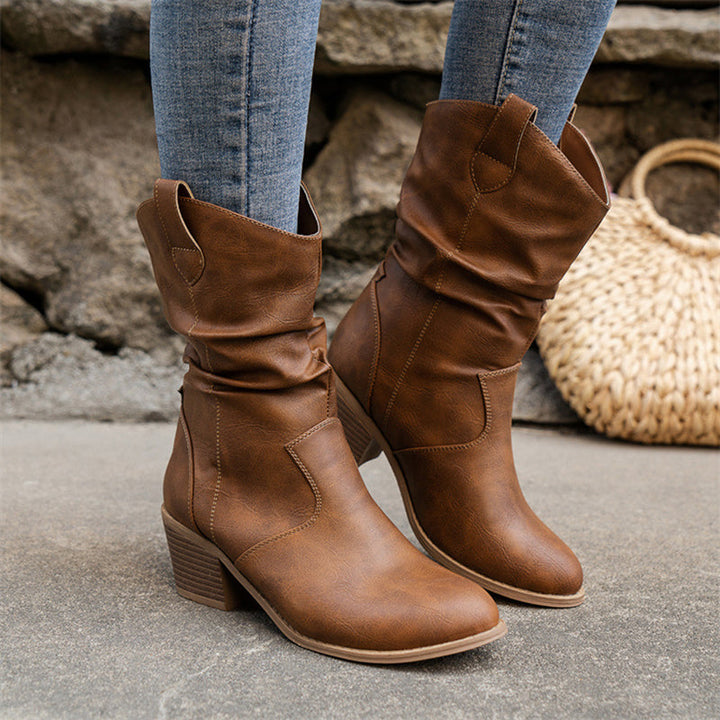 Mirabel - Damen-Cowboystiefel aus Leder im klassischen Stil