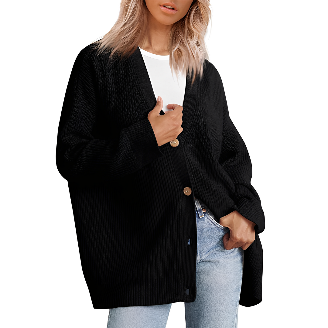 Christal - Komfortabler, weit geschnittener Damen-Cardigan
