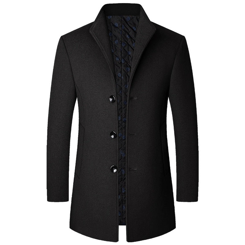 Colson - Schicker langer Herren-Wollmantel