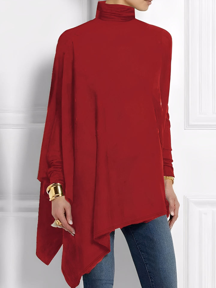 Kalysta - Trendiges schräges Fleece-Top für Frauen