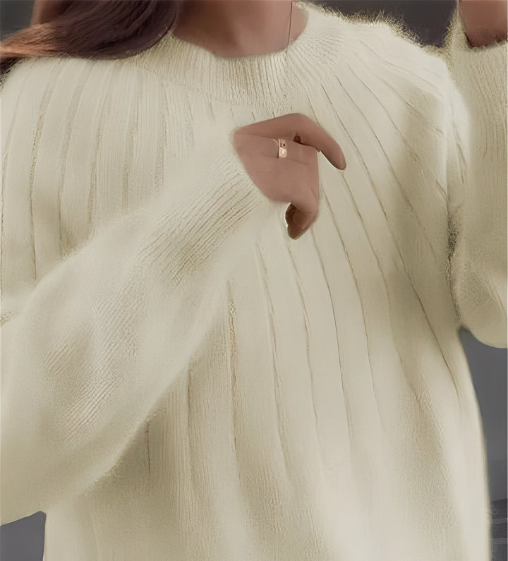 Josslyn - Stilvoller, locker geschnittener Damen-Kaschmirpullover