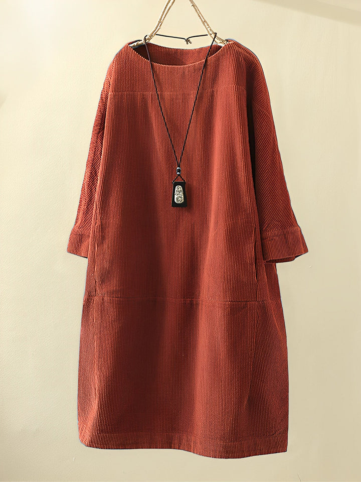 Amie - Leichtes, weites Damen-Cordkleid