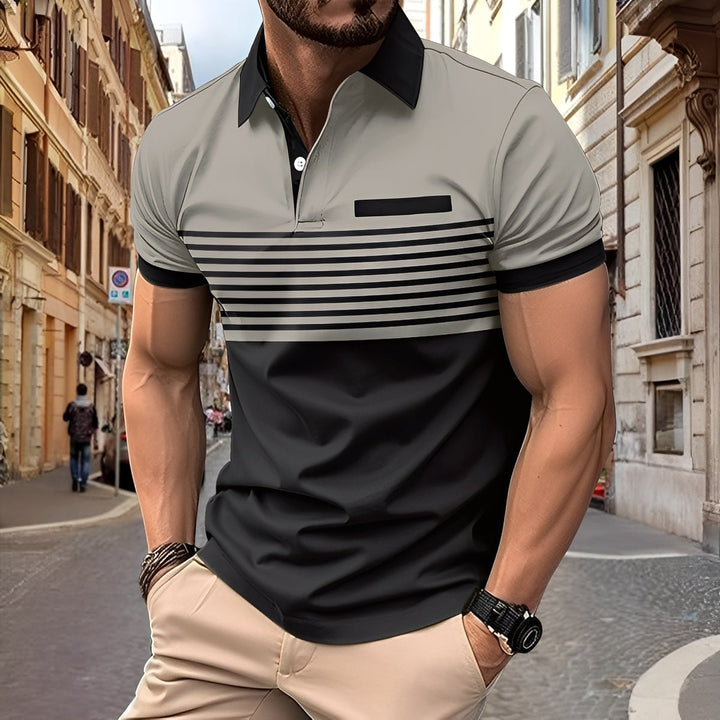 Rayden - Schickes Herren-Polohemd mit Streifen