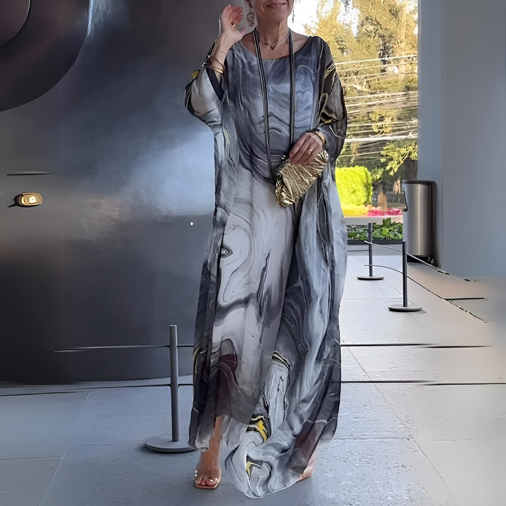 Emory - Zeitgemäßes Damenkleid aus Seidenchiffon