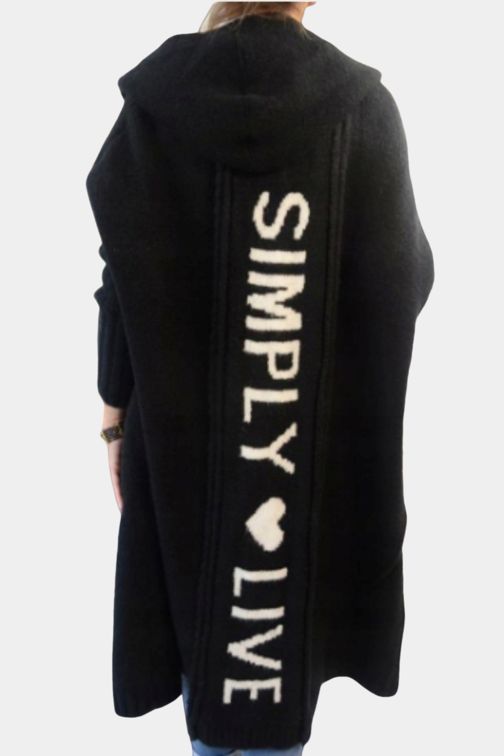 Melyssa - Leichte, lange, offene Damenstrickjacke