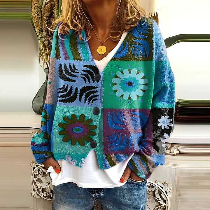 Nydia - Gemütlicher, weicher Damenpullover mit Muster