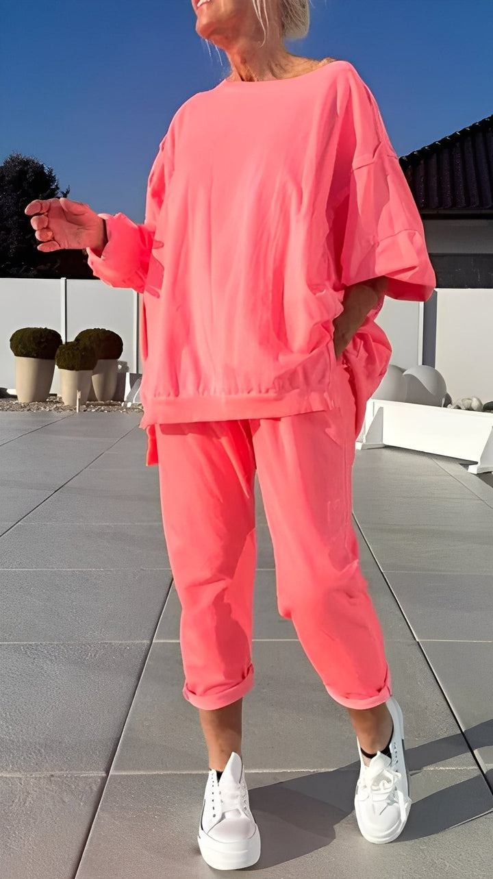 Eleanore - Lässiges Damen-Set mit lockerem Top und Hose