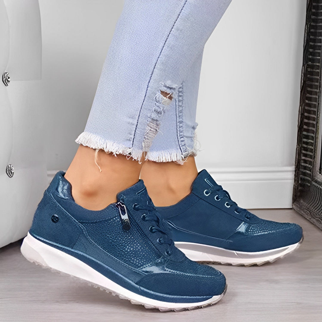 Luna - Bequeme Damen-Sneaker mit Seitenreißverschluss