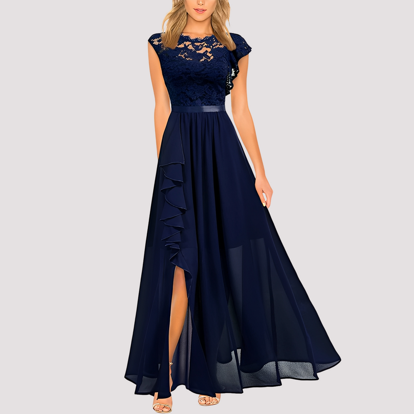 Anne - Elegantes Maxikleid mit hoher Taille für Damen