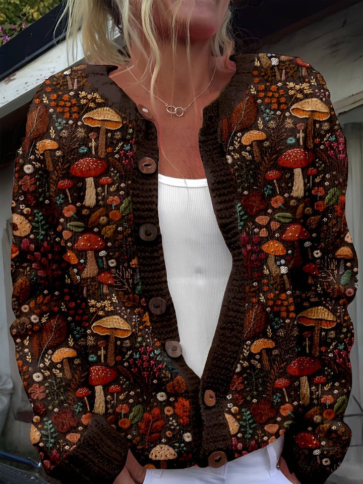 Kandace - Schicker Cardigan mit Blumenmuster für Damen