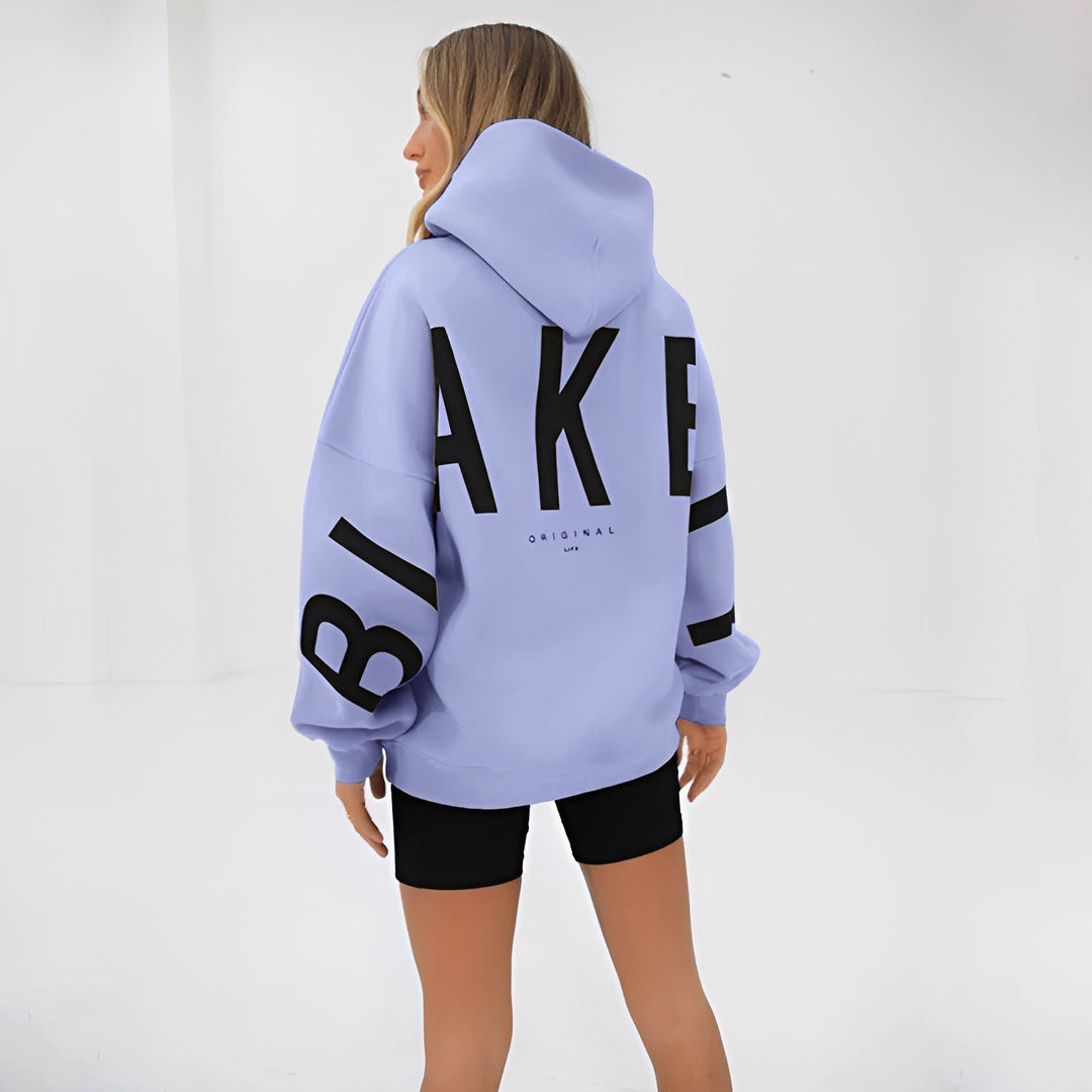 Amanda - Warme Kapuzenjacke mit trendigem Muster für Damen