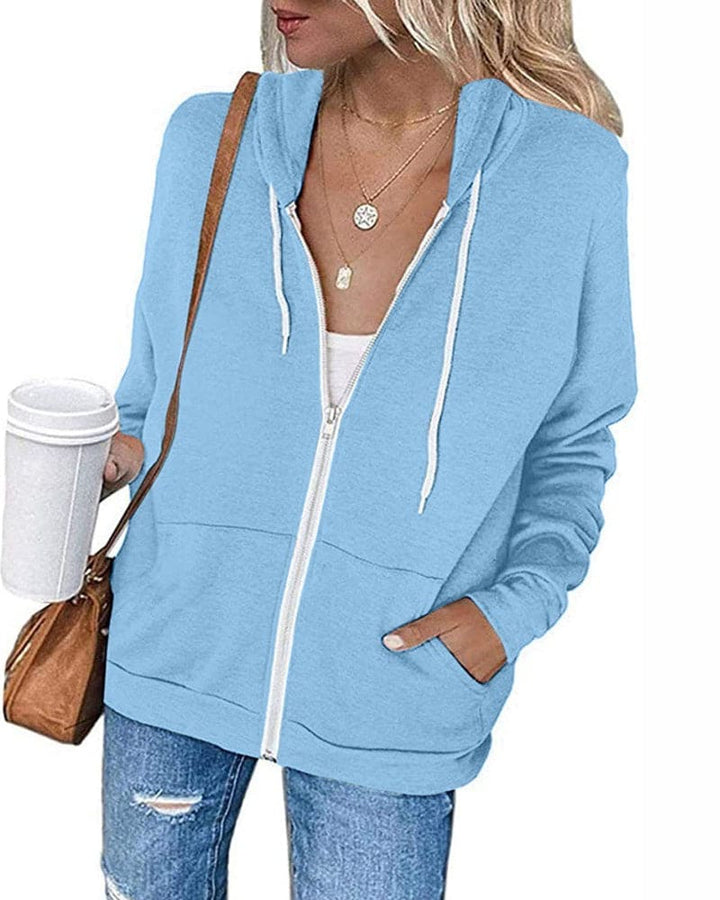 CloudZip - Weiche Baumwoll-Mischung Sweatshirt