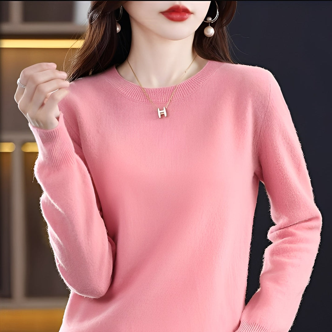 Julia - Trendiger, eng anliegender Damen-Wollpullover