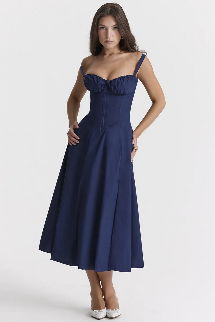 Chelsy – Bustier-Sommerkleid mit Blumenmuster