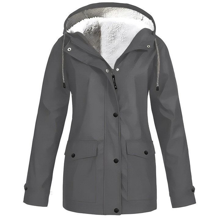 Sherlyn - Damen-Outdoormantel mit Kapuze und weichem Innenfutter