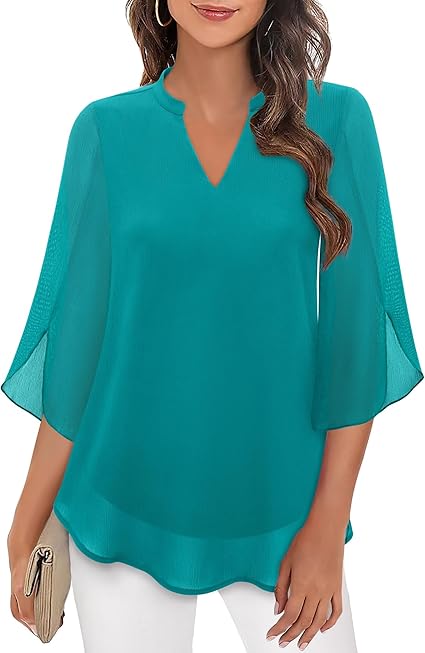 Brianna – Bluse mit Schlitzärmeln und elegantem Schwung
