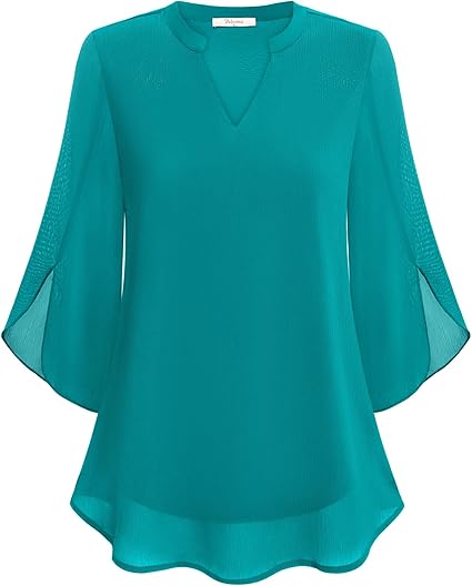 Brianna – Bluse mit Schlitzärmeln und elegantem Schwung