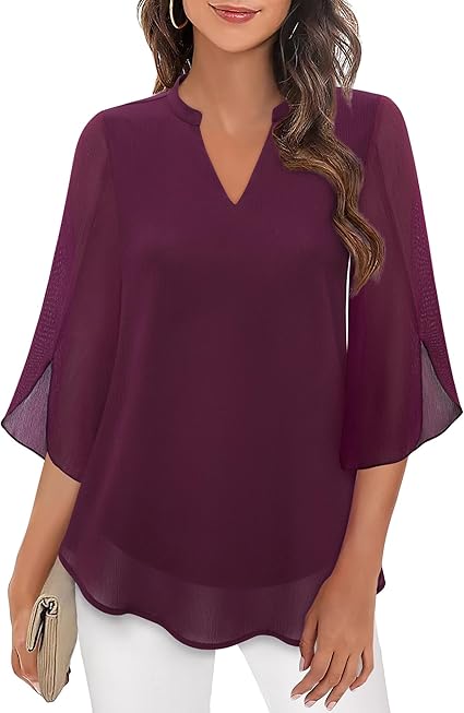 Brianna – Bluse mit Schlitzärmeln und elegantem Schwung