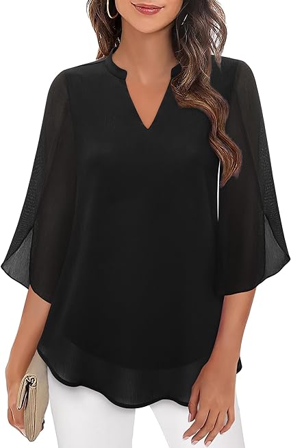 Brianna – Bluse mit Schlitzärmeln und elegantem Schwung