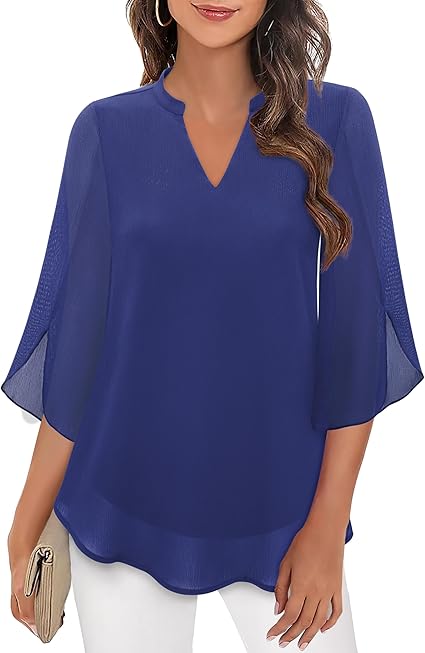 Brianna – Bluse mit Schlitzärmeln und elegantem Schwung