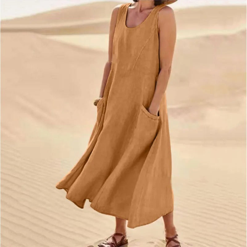 Thora - Gemütliches Leinenkleid