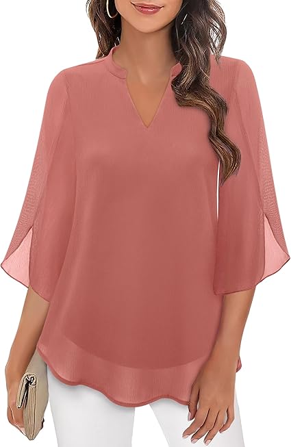Brianna – Bluse mit Schlitzärmeln und elegantem Schwung