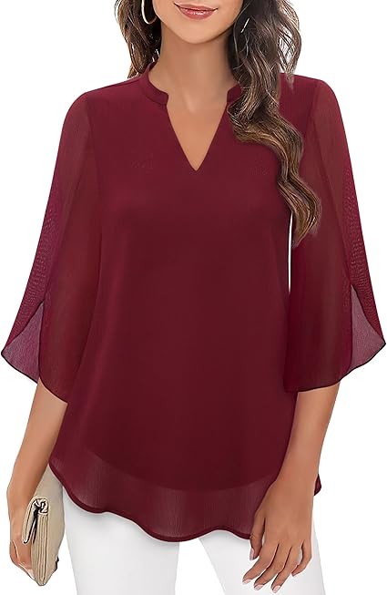 Brianna – Bluse mit Schlitzärmeln und elegantem Schwung