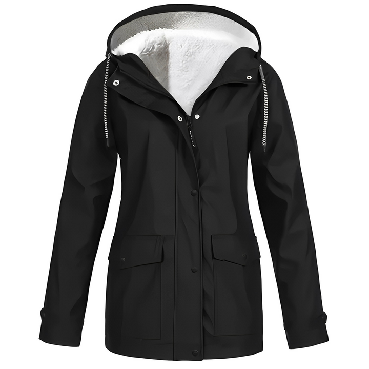 Sherlyn - Damen-Outdoormantel mit Kapuze und weichem Innenfutter